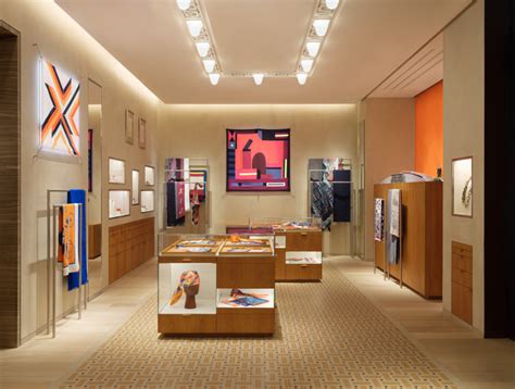 hermes shop interior|hermes visual merchandising.